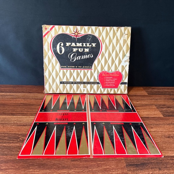 Vintage Board Game - 6 Family Fun Games - Picture 10 of 13